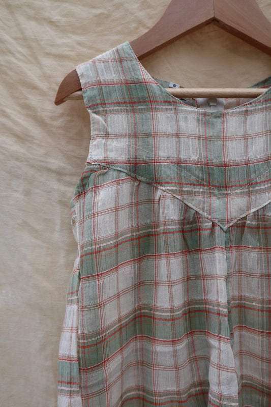 Jester Jumpsuit Sage Check