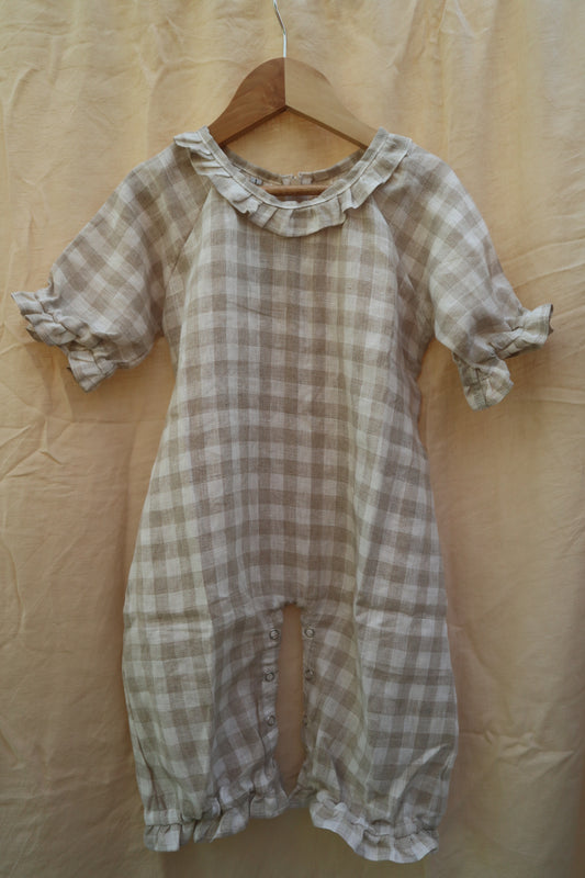 Poppy Jumpsuit Cream Check