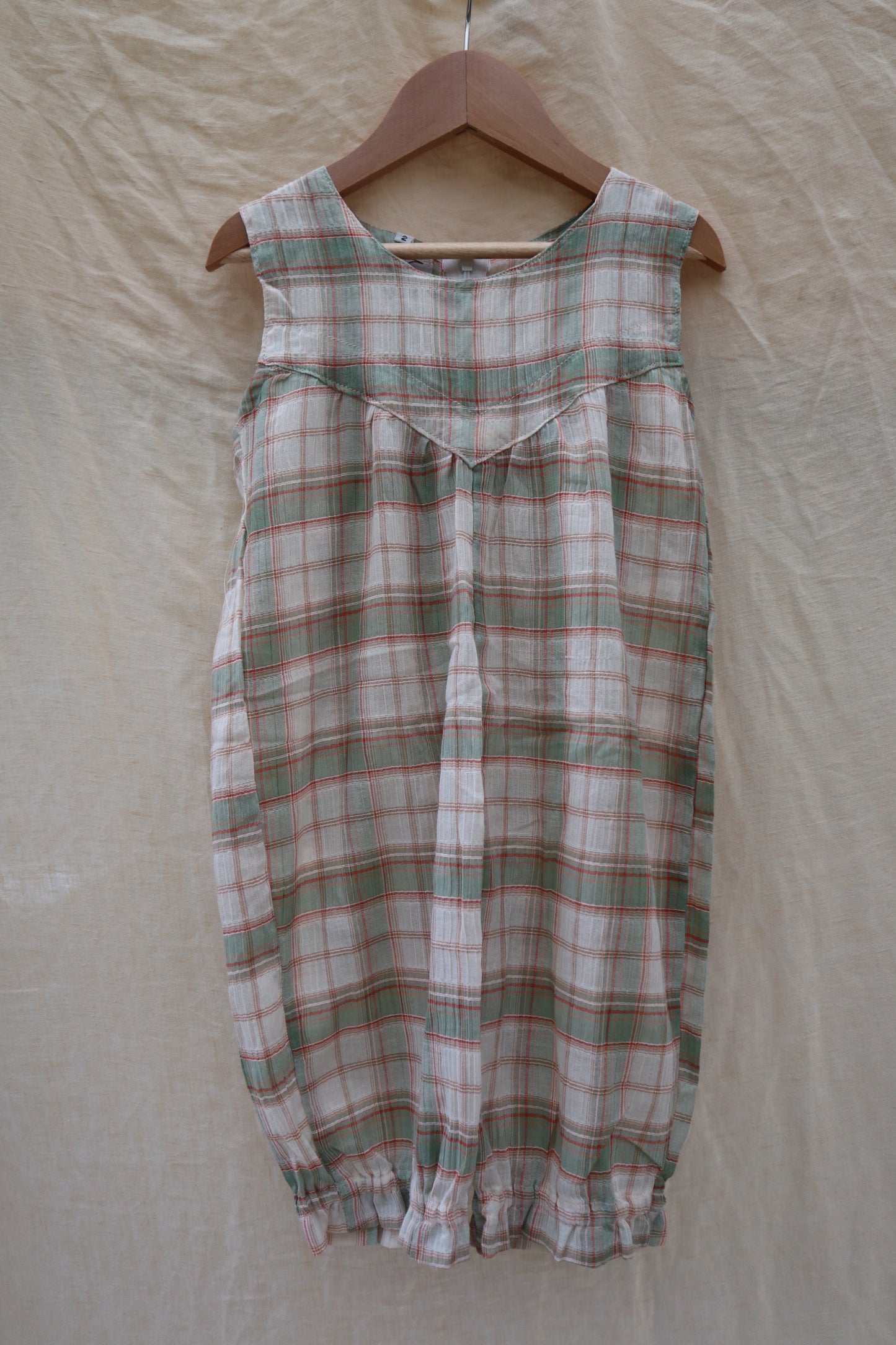 Jester Jumpsuit Sage Check