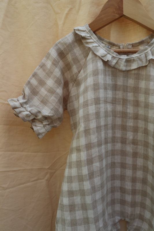 Poppy Jumpsuit Cream Check