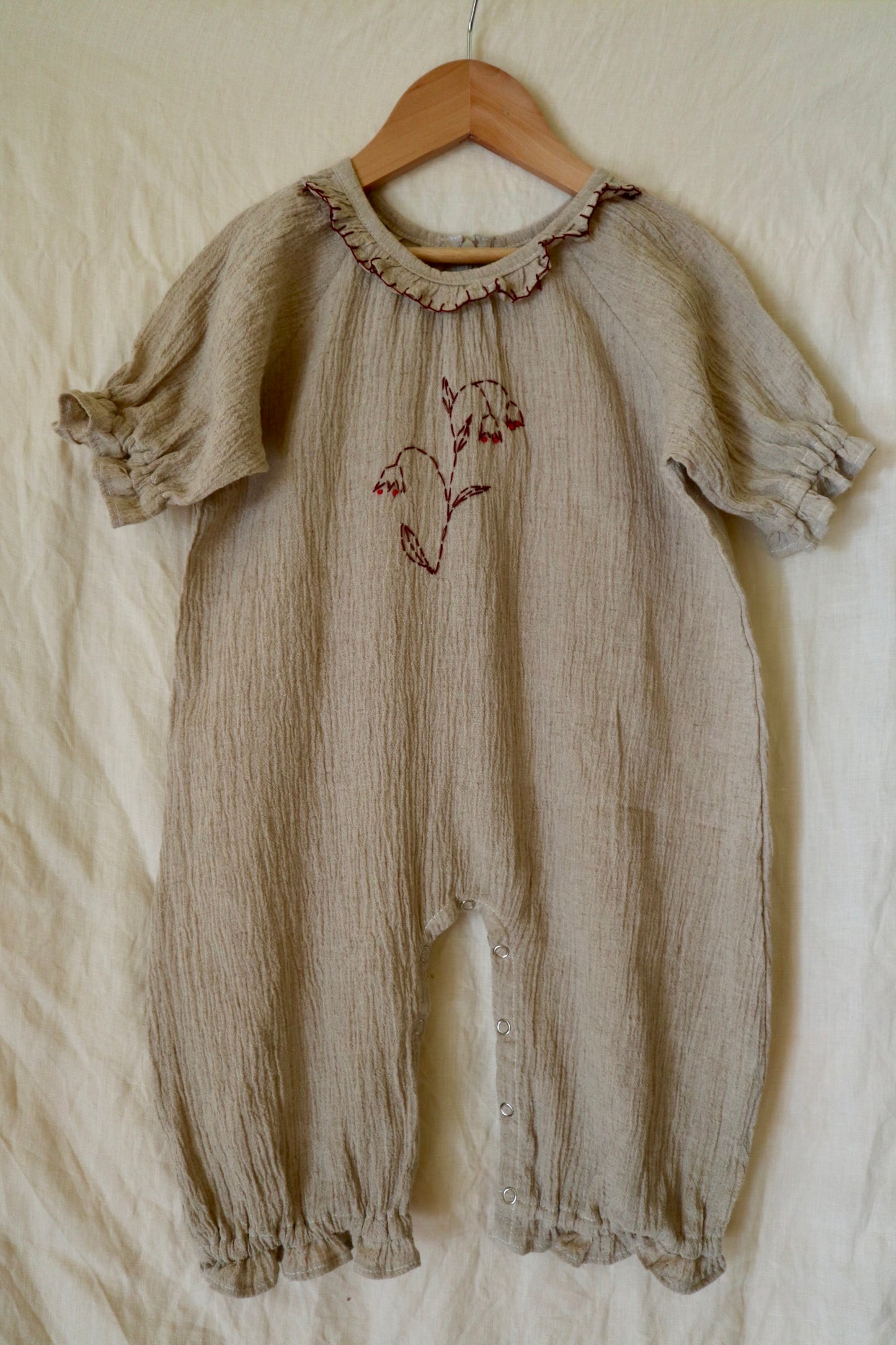 Linen Jumpsuit Flower