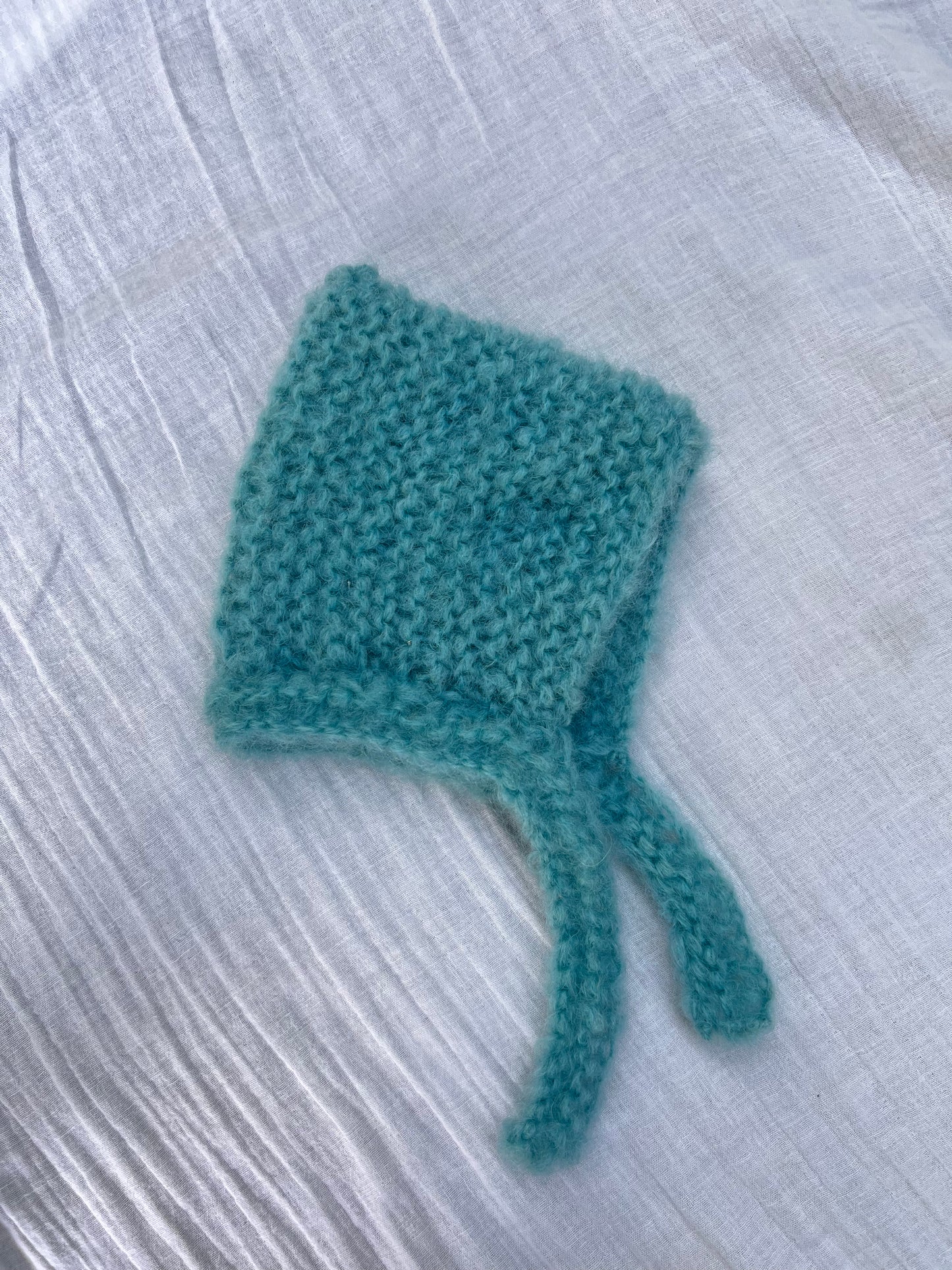 Knitted Bonnet Blue