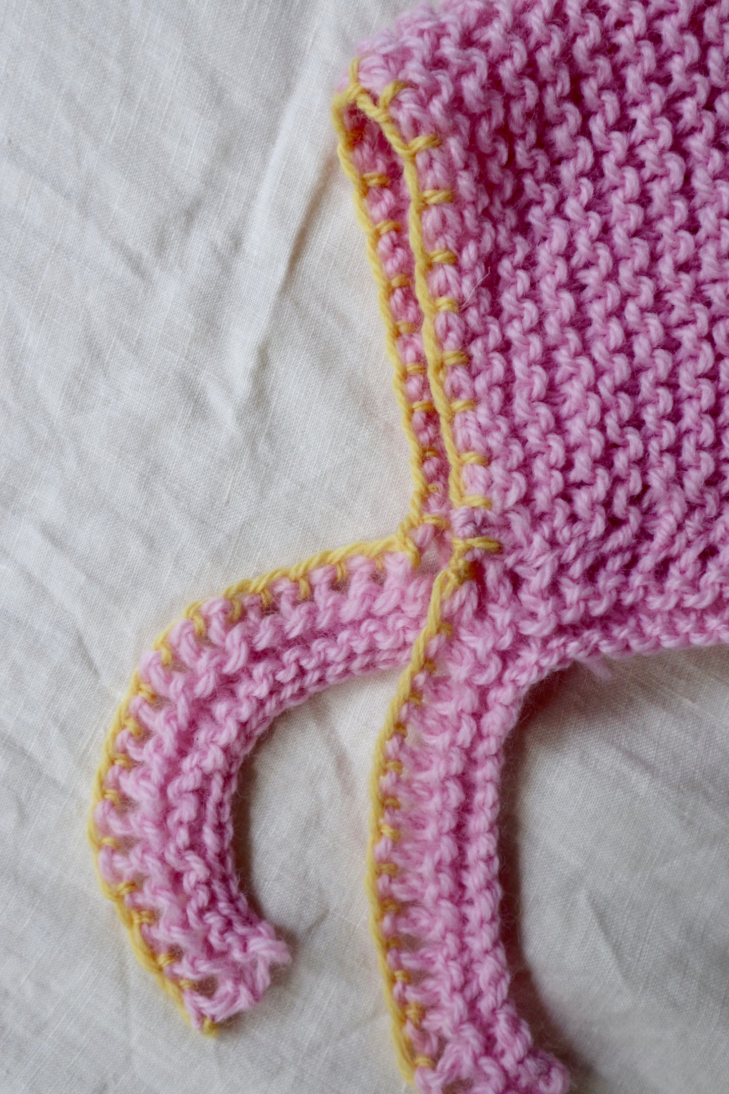 Knitted Bonnet Pink